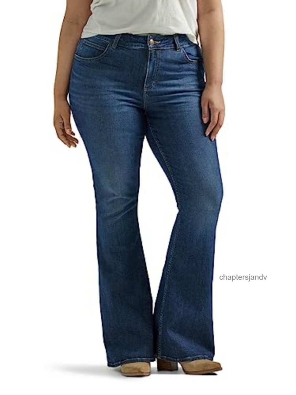 Plus Size Legendary Mid Rise Flare Jean